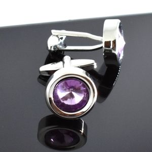 Round Purple Prism Cufflinks